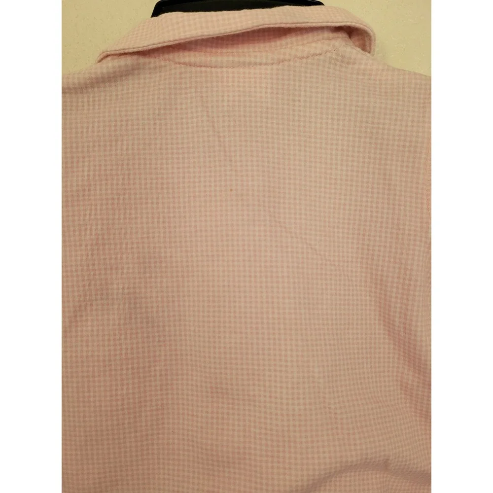Vintage Carter's Pink Gingham Bunny Romper 3-6M Peter Pan Collar #10